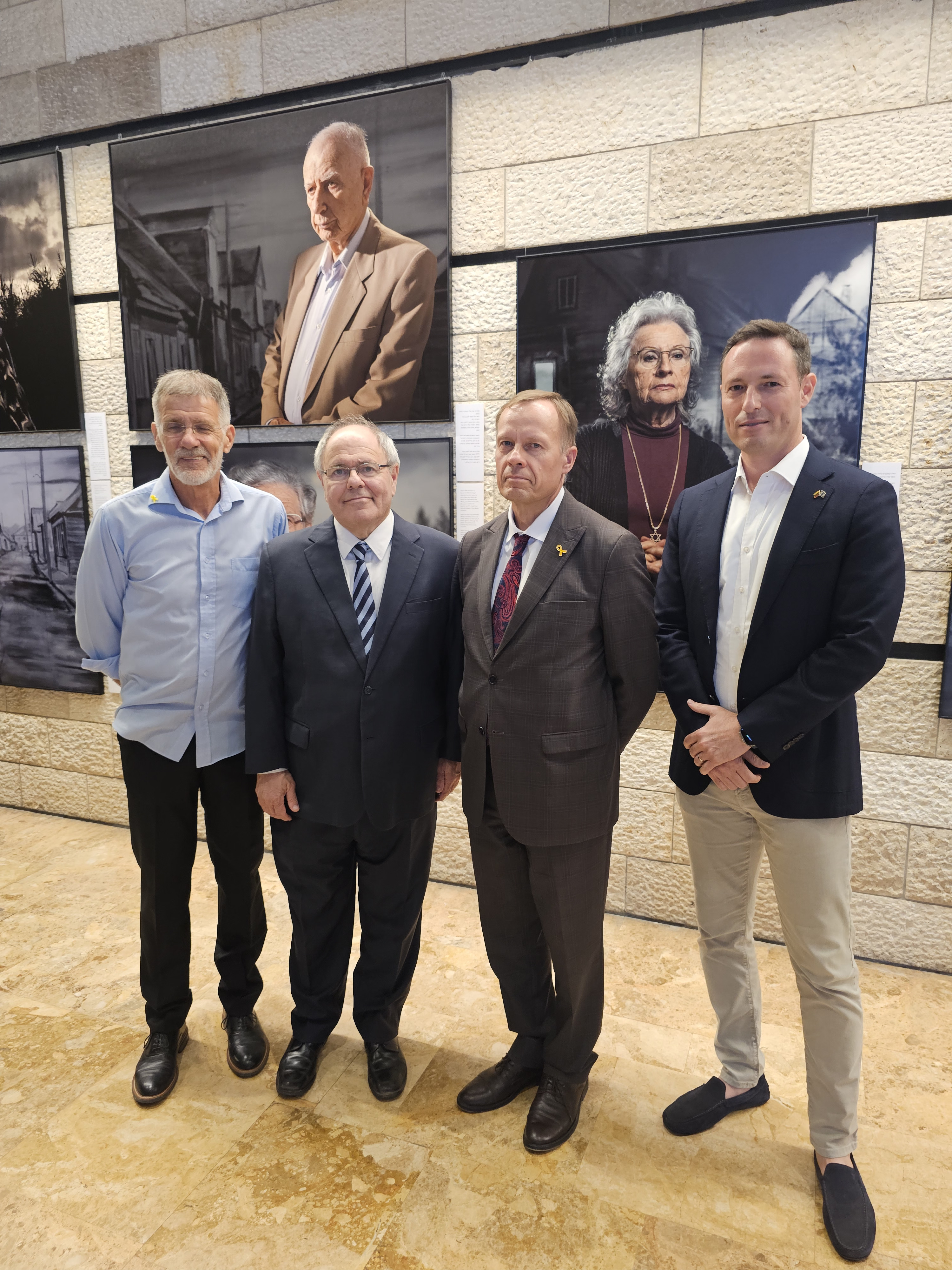 With the Lithuanian ambasadoe and Danny Dayan Yad vashem chairman